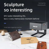 DAJA DJ6 Laser Engraver DIY Marking Portable Engraving Machine for DIY Handcraft Logo Mark Printer 80x80mm Carving Area with 4PC