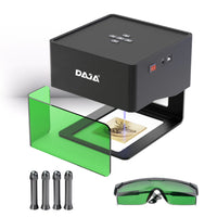 DAJA DJ6 Laser Engraver DIY Marking Portable Engraving Machine for DIY Handcraft Logo Mark Printer 80x80mm Carving Area with 4PC