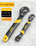 DELI 14-30 / 30-60mm Universal Key Pipe Wrench Open End Spanner Set High-carbon Steel Snap N Grip Tool Plumber Multi Hand Tool