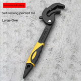 DELI 14-30 / 30-60mm Universal Key Pipe Wrench Open End Spanner Set High-carbon Steel Snap N Grip Tool Plumber Multi Hand Tool