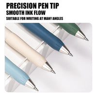 DELI Bullet-tipped Pens 4 X 4 Colours 0.5mm Non-breakable Soft Rubber Sheath Smooth Unisex Pens Durable Office Supplies