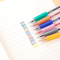 DELI Color Gel Pen 6 Colors Set 0.5mm Colorful Hightlight Writing Pen School Stationery Gel Ink Pens