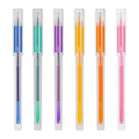 DELI Color Gel Pen 6 Colors Set 0.5mm Colorful Hightlight Writing Pen School Stationery Gel Ink Pens