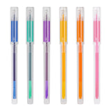 DELI Color Gel Pen 6 Colors Set 0.5mm Colorful Hightlight Writing Pen School Stationery Gel Ink Pens