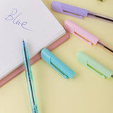 DELI Cute Ballpoint Pen Macaroon Color Blue Ink 0.7 mm Smooth Writing Tools School Ball Point Pen