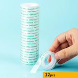 DELI Cute Office Tape Dispenser Plastic Stationery Sealing Tape Cutter Washi Tape Storage Organizer Cutter Office Tape Dispen