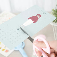 DELI DIY Craft Scissors Lovely Lollipop Shaped Safty Scissors for Kids Children Students Paper Cutting Tool