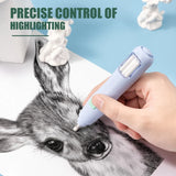 DELI Electric Erasers Battery Operated Low Noise Non-marking Erasers for Homework, Industrial Design Study Office Supplies