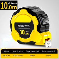 DELI High Precision Steel Measurement Tape System Auto Lock Tape Measure 3/5/7.5/10M Retractable Professional Measuring Tool