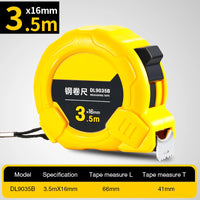 DELI High Precision Steel Measurement Tape System Auto Lock Tape Measure 3/5/7.5/10M Retractable Professional Measuring Tool