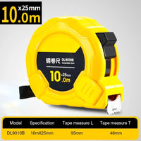 DELI High Precision Steel Measurement Tape System Auto Lock Tape Measure 3/5/7.5/10M Retractable Professional Measuring Tool
