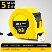 DELI High Precision Steel Measurement Tape System Auto Lock Tape Measure 3/5/7.5/10M Retractable Professional Measuring Tool