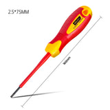 DELI Insulated Phillips Slotted Screwdriver 1000V Electrician Screwdrivers Repair Tool Screw Driver Hand Tool with Magnetic Tip