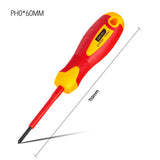 DELI Insulated Phillips Slotted Screwdriver 1000V Electrician Screwdrivers Repair Tool Screw Driver Hand Tool with Magnetic Tip