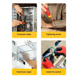 DELI Insulated Phillips Slotted Screwdriver 1000V Electrician Screwdrivers Repair Tool Screw Driver Hand Tool with Magnetic Tip