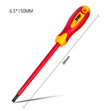 DELI Insulated Phillips Slotted Screwdriver 1000V Electrician Screwdrivers Repair Tool Screw Driver Hand Tool with Magnetic Tip