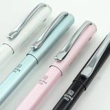 DELI Metal Gel Pen S93 Black Business Office Signature Pen 0.5mm Student Exam Dedicated Carbon Pen Writing Office Accessories
