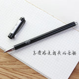 DELI Metal Gel Pen S93 Black Business Office Signature Pen 0.5mm Student Exam Dedicated Carbon Pen Writing Office Accessories