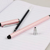 DELI Metal Gel Pen S93 Black Business Office Signature Pen 0.5mm Student Exam Dedicated Carbon Pen Writing Office Accessories