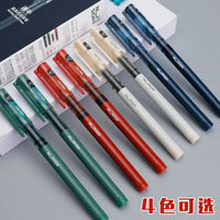 DELI NUSIGN Quick-drying Straight Liquid Roller Ball Pen 0.5mmExtremely Simple Series of Large-capacity Gel Pen 4PEN