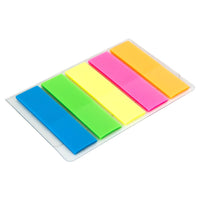 DELI PP Index Tabs Sign Here Marker 20*5 Sheets per Bag Color Sticker Dividers Adhesive Office Supplies Self Sitcky Notepads
