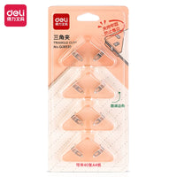 DELI Paper Binding Clips Set Transparent Color Book Corner Clips File Index Binder Clipper Office School Supplies