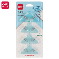 DELI Paper Binding Clips Set Transparent Color Book Corner Clips File Index Binder Clipper Office School Supplies
