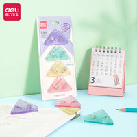 DELI Paper Binding Clips Set Transparent Color Book Corner Clips File Index Binder Clipper Office School Supplies