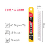 DELI Paper Cutter Wood Box Opener Art Knife 30 Degree Blade Metal Utility Craft Knife Cutter Cutting Knife
