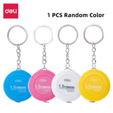 DELI Plastic Tape Measure Ruler 1.5 Meter Fashion Color Portable Pocket Ruler Tapes Stationery