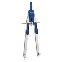 DELI Professional Compass Geometry Set with Lock Durable Zinc alloy Math Precision Drafting Drawing School Supplies
