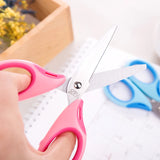 DELI School Scissors Soft-touch Cartoon Safe Scissor 135mm Hand Craft Paper Scissors for kids & Student Stationery