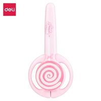 DELI Scissors Lovely Lollipop Shaped For Children Kids Cartoon DIY Safety Cap  DIY Scrapbook Paper Diary Craft Decorating