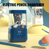 DELI Semi-automatic Pencil Sharpener For Children and AdultsSafe Student Spiral Steel Sharpener For Pencils