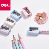 DELI Small Pencil Sharpener for Kids Long Blade Point Pencil Knife Cutter Students Portable Sharpeners School Supplies