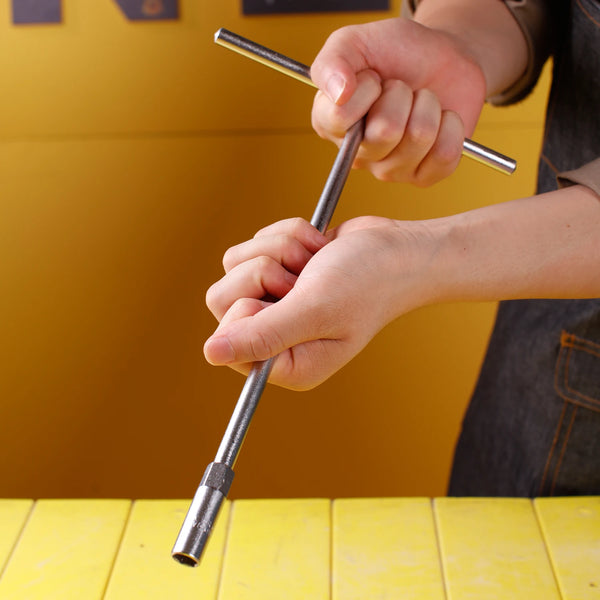 DELI T Shape Socket Spanner T Type Universal Hex Socket Wrench Hand Tool Torque Wrench L Shape Auto Maintenance Tools