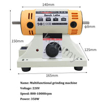 DIY Polishing Machine para Woodworking, Jade Jewelry, Dental Bench, Lathe Machine, Moagem Machine