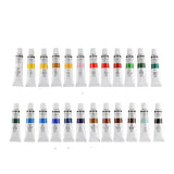 DIY24 Color Acrylic Paint Set Non-toxic and Durable 12ml Tube Drawing Painting Pigment Hand-painted Wall Paint Artist