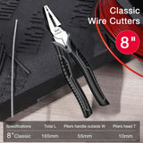 DeLi Universal Wire Cutter Diagonal Pliers Crimping Pliers Needle Nose Pliers Multifunctional Hardware Hand Tools Electrician