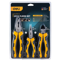 DeLi Universal Wire Cutter Diagonal Pliers Crimping Pliers Needle Nose Pliers Multifunctional Hardware Hand Tools