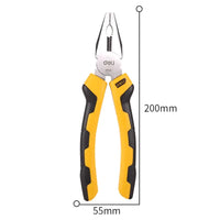 DeLi Universal Wire Cutter Diagonal Pliers Crimping Pliers Needle Nose Pliers Multifunctional Hardware Hand Tools