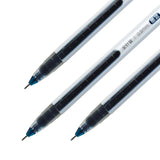 Deli 0.5mm Gel Pen High Quality Dual Power Black Color 12pcs/box Needdle Tip Writing Pen School Stationery Supplies