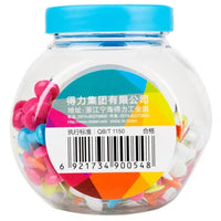 Deli 0054 Colorful Metal Push Pin Plastic Tacks Making ThumbTacks Cork Board Tachuelas Home Office Meeting