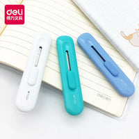 Deli 1 PC Cutter Stainless Steel Random Color Mini Portable Kawai School Stationery 2079