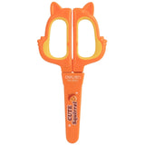Deli 1 PC Scissors With Cap Random Color Cartoon Animals Kawaii For Kids DIY 6061