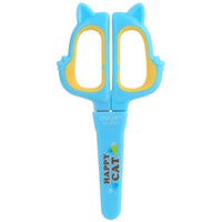 Deli 1 PC Scissors With Cap Random Color Cartoon Animals Kawaii For Kids DIY 6061