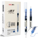 Deli 1 PC Straight Liquid Pen 0.5mm 3 Colors Ink Writing Supplies S856