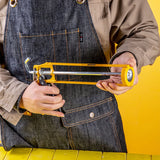 Deli 1 PCS 330x170mm Double Rod Glue Gun Portable Glue Change Design Multifunctional Simple One-button Hand Press Caulking Gun