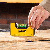 Deli 1 Pcs 100mm Mini Digital Protractor Multifunction Level Measuring Instruments Angle Measurement Slope Test Ruler