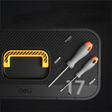 Deli 1 Pcs 14/17 Inch Household Tool Box PP Material Pressure Resistance Multifunction Electrician's Portable Tool Storage Boxes